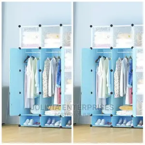 3 Column Plastic Wardrobe