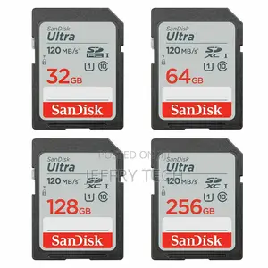 Sandisk Ultra 32gb/64gb/128gb/256gb UHS-I SDXC Class 10 Memo