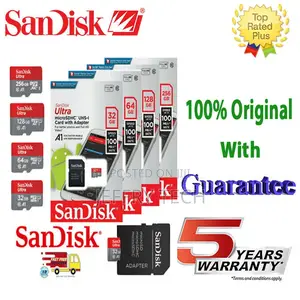 Genuine Sandisk 16gb 32gb 64gb 128gb Ultra Micro SD Memory C