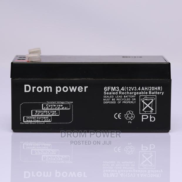 12V 3.4ah Battery - main view