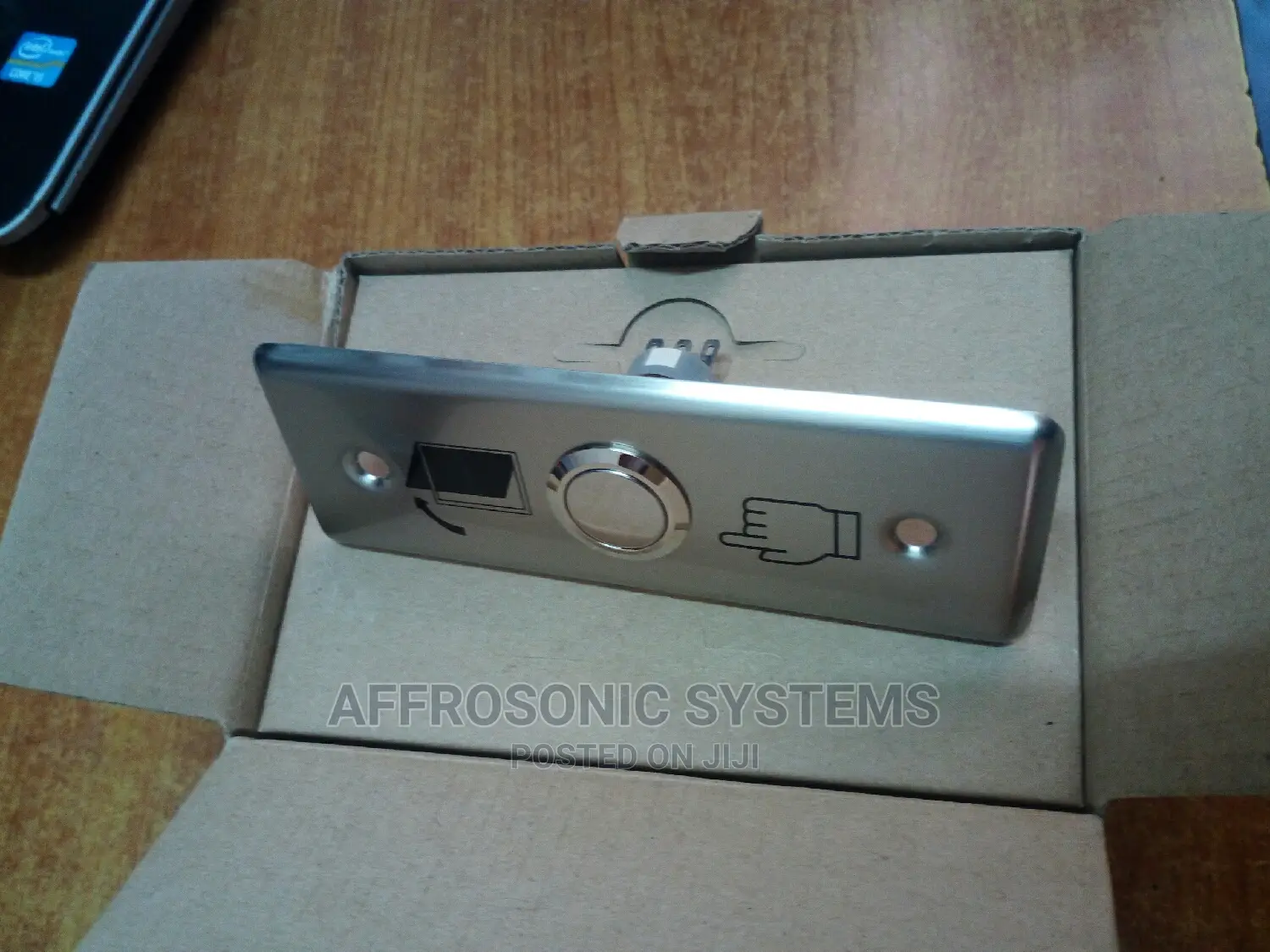 (REX) Exit Buttons Slim Switch Metalic
