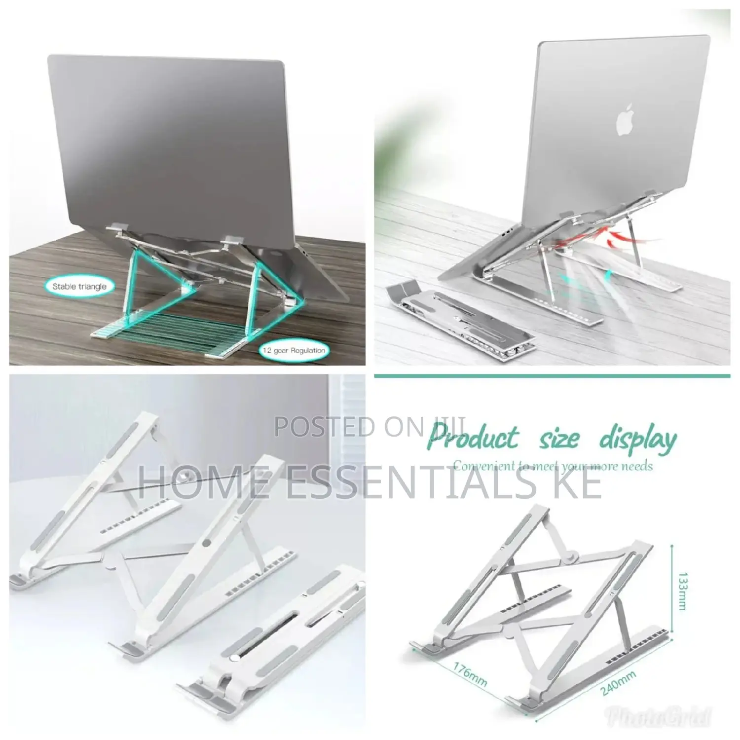 Foldable Alluminium Laptop/Notebook/Table Holder