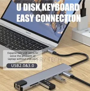 8 in 1 USB 3.0 Hub for Laptop Adapter PC Computer HDMI TF/SD
