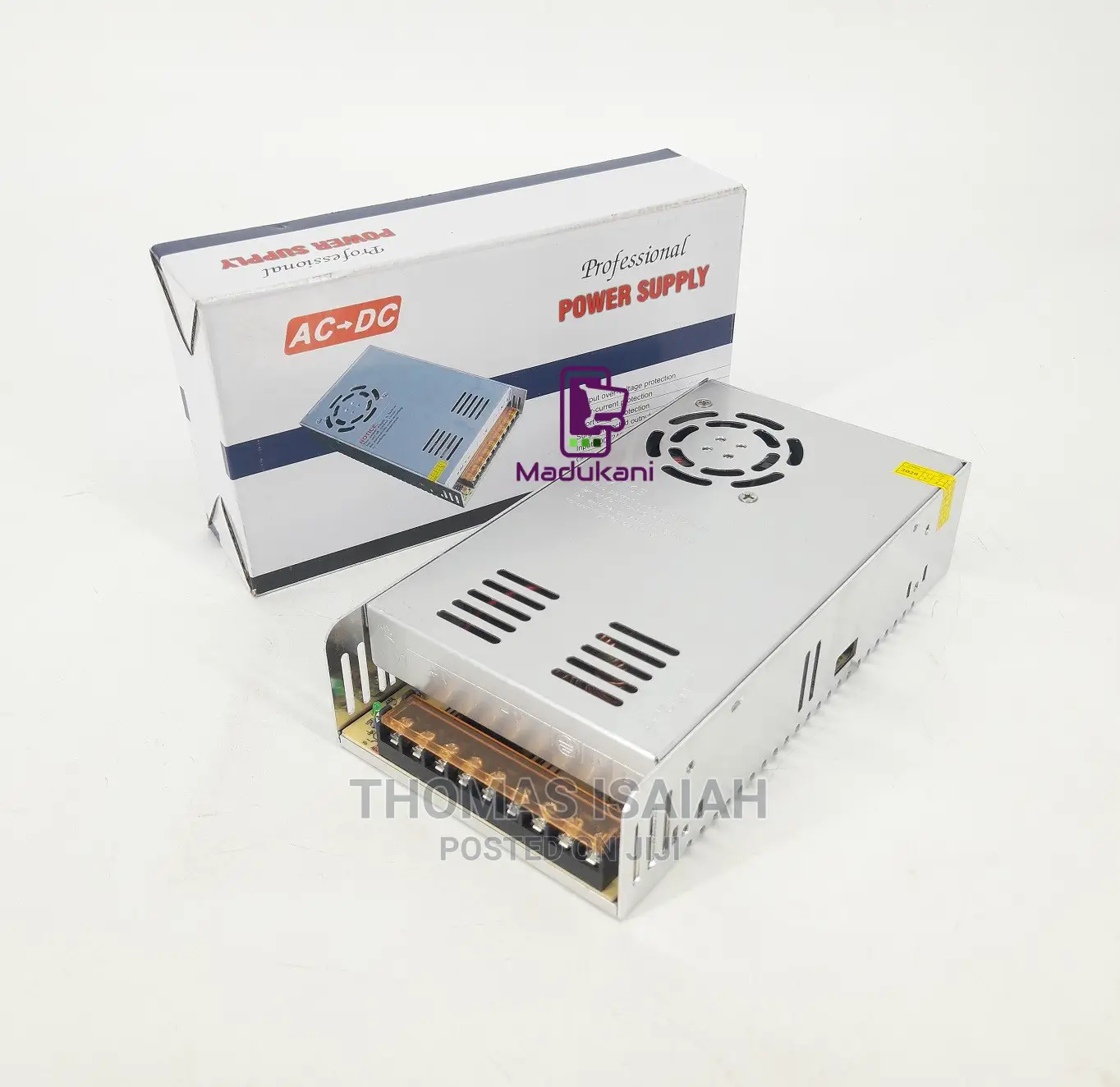 12V 40A 480W Switching Power Supply With Fan - Universal Reg