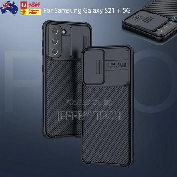 For Samsung Galaxy S21 Plus S21 Ultra 5G Case Black Slide Le