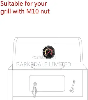 BBQ Grill Smoker Temperature Gauge Thermometer Dial Stem