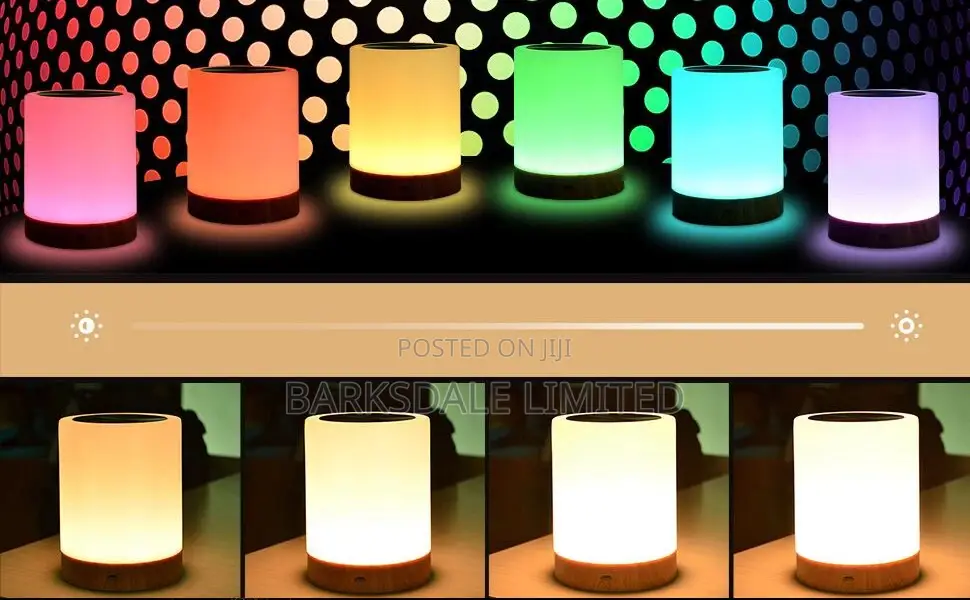 Night Light Touch Bedrooms Portable Table Bedside Lamps Rech