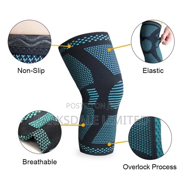 2pcs Knee Sleeve Compression Brace Support Wrap Sport Joint - thumbnail 5