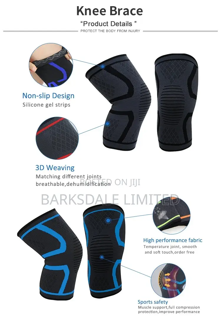 2pcs Knee Sleeve Compression Brace Support Wrap Sport Joint