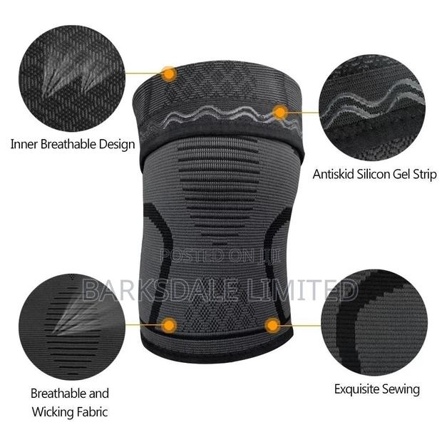 2pcs Knee Sleeve Compression Brace Support Wrap Sport Joint - thumbnail 7