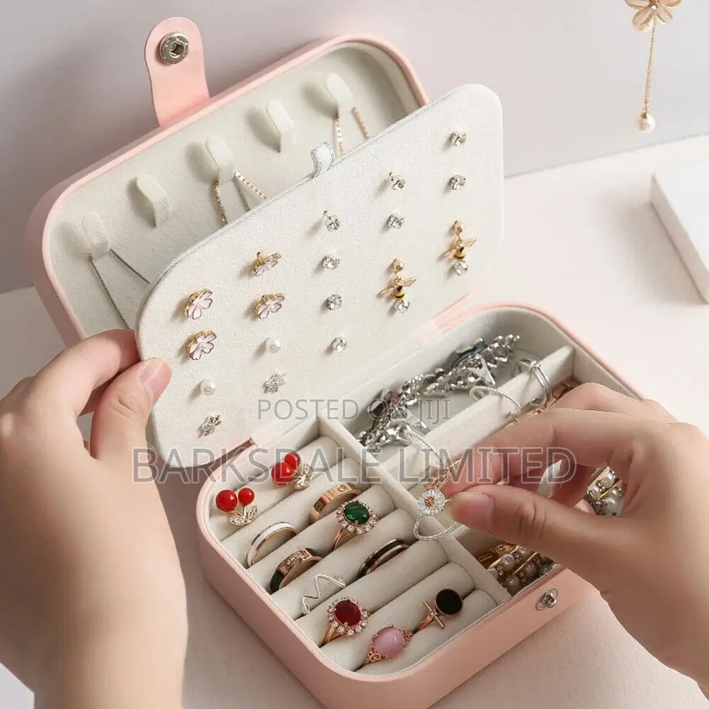 Jewelry Box Necklace Ring Storage Organizer Gift Case Women