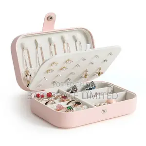 Jewelry Box Necklace Ring Storage Organizer Gift Case Women