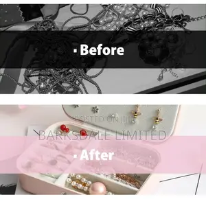 Jewelry Box Necklace Ring Storage Organizer Gift Case Women
