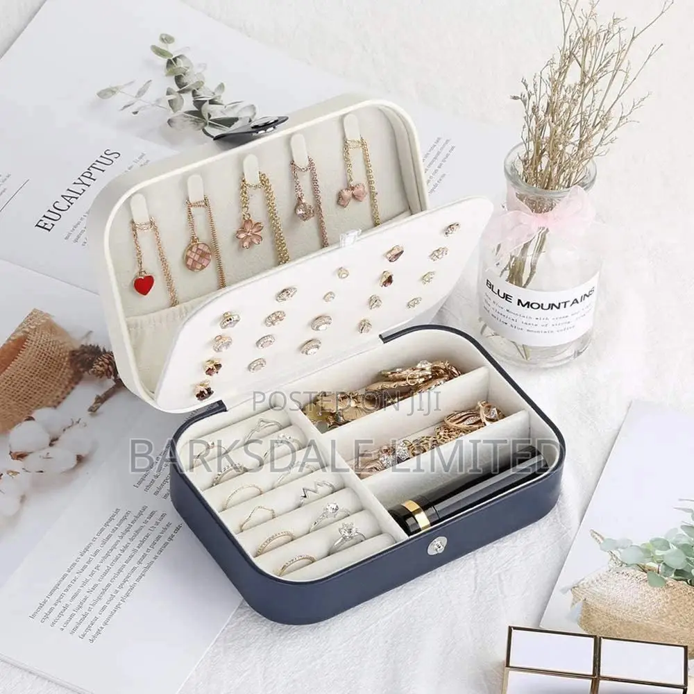 Jewelry Box Necklace Ring Storage Organizer Gift Case Women