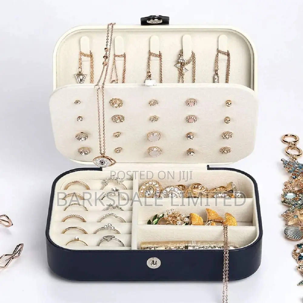 Jewelry Box Necklace Ring Storage Organizer Gift Case Women