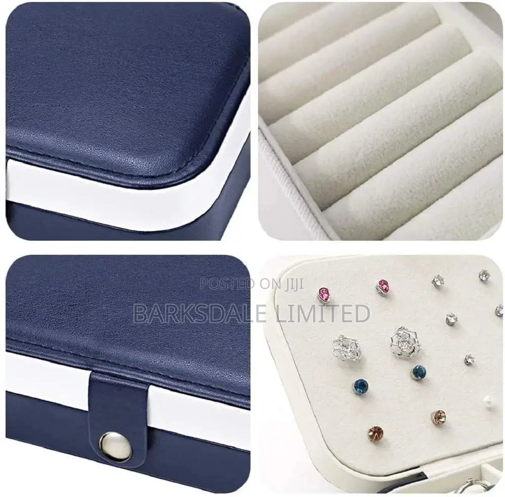 Jewelry Box Necklace Ring Storage Organizer Gift Case Women