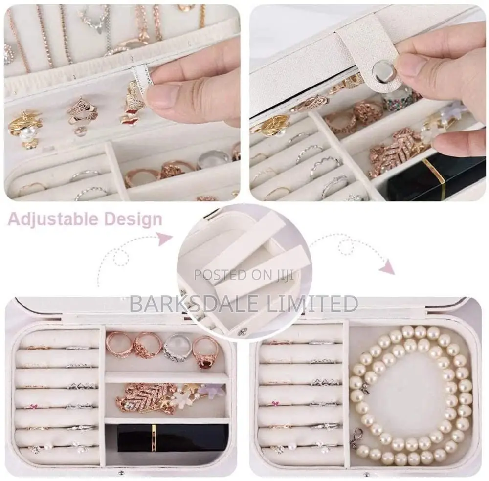 Jewelry Box Necklace Ring Storage Organizer Gift Case Women