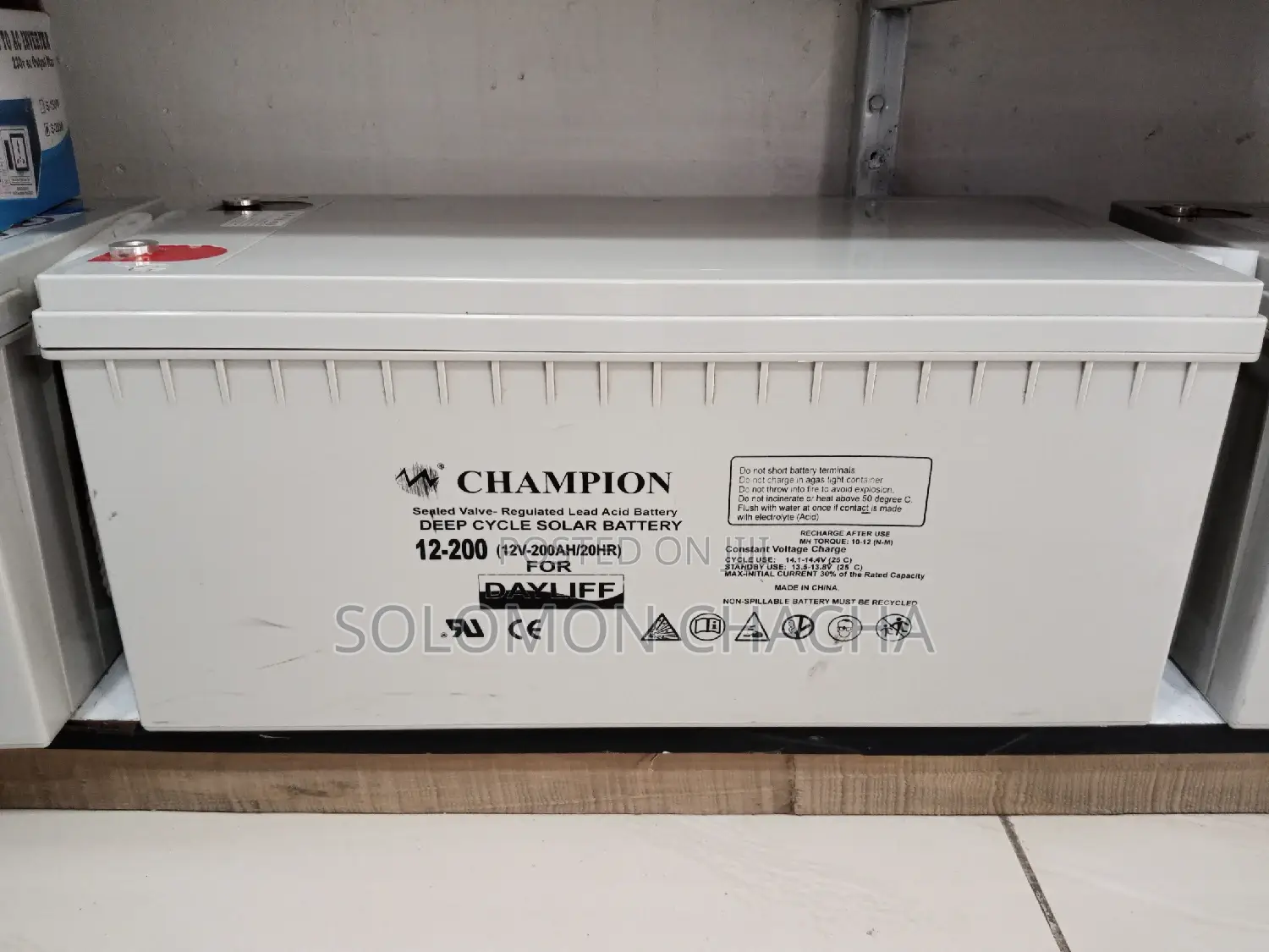 Champion 200ah Solar Battery