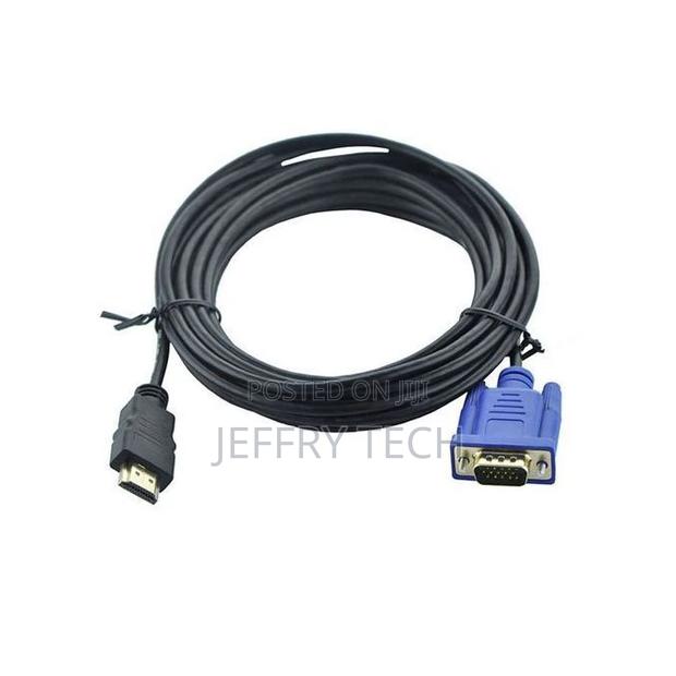 Generic HDMI Cable - VGA - 5m - Black - thumbnail 2