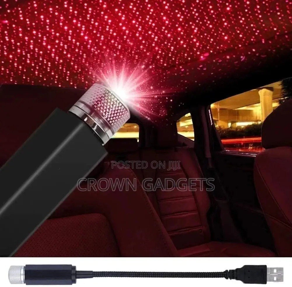 Red Car Interior Roof LED Star Light From Trendy G