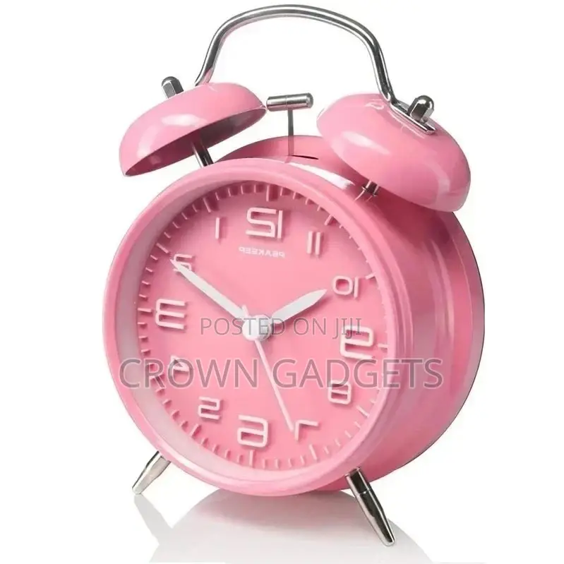 Round Cooper Twin Bell Alarm Clock Multicolor