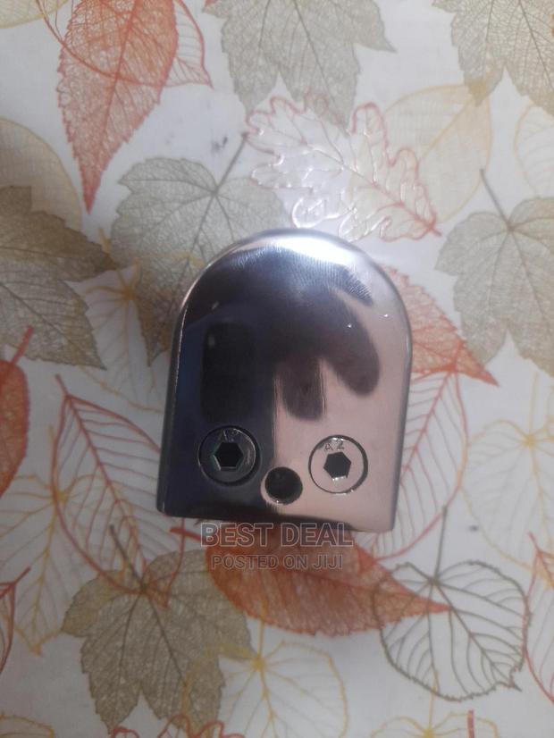 Glass Bracket Holder Stainless Steel - thumbnail 2