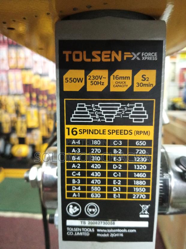 TOLSEN Drill Press 16mm 550w - thumbnail 2