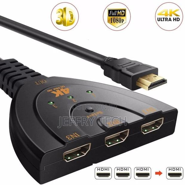 Generic 4K*2K 3 Port HDMI Switch Switcher HDMI Splitter