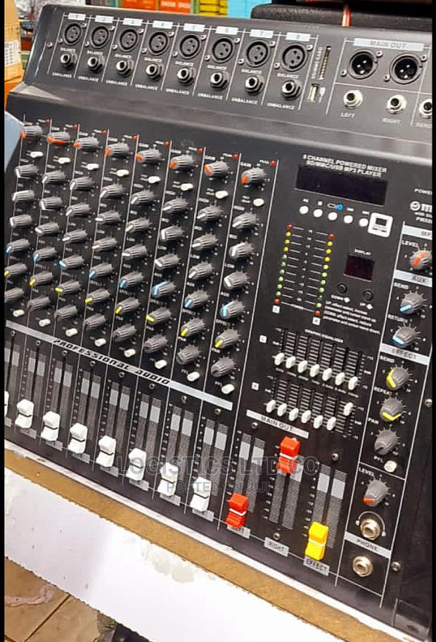 Max 8channel Powered Mixer 2000watts - thumbnail 2