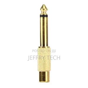 Generic Gold Plated 6.35mm Memo Male to RCA Headphone Jack A