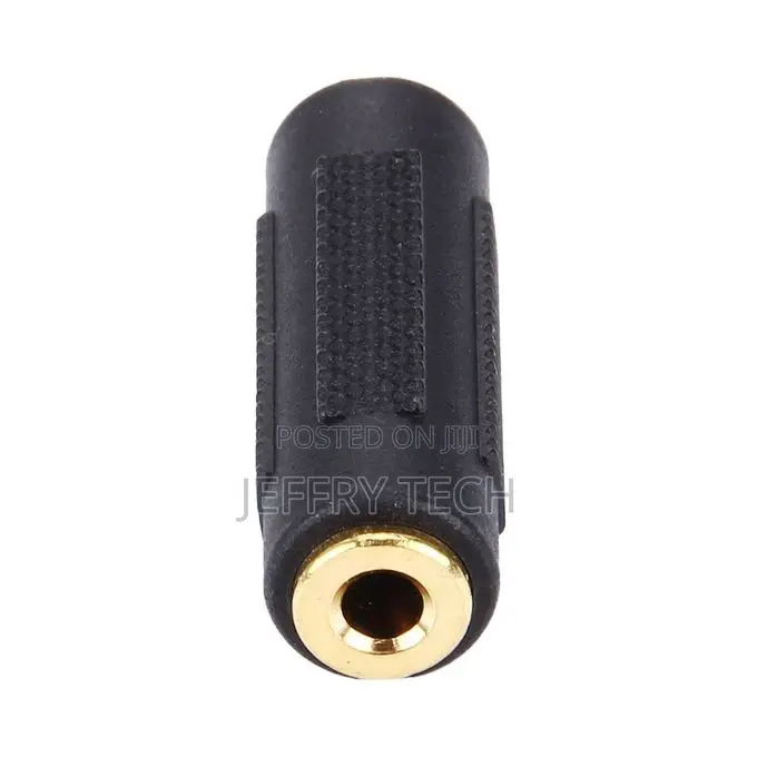 Plated 3.5mm Female Jack to 3.5mm Female Jack Audio Adapter(
