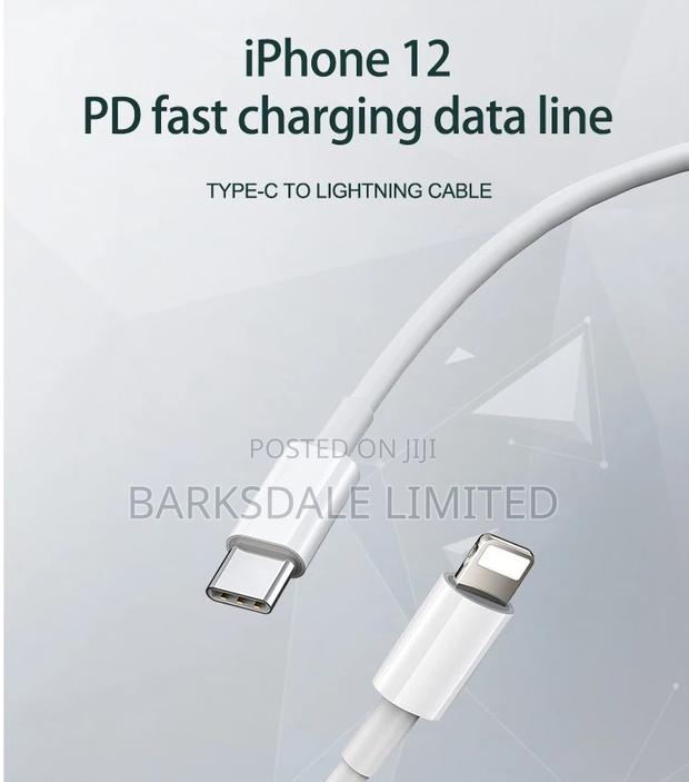 Lightning Data PD Type C Fast Charger Cable iPhone Apple - thumbnail 2