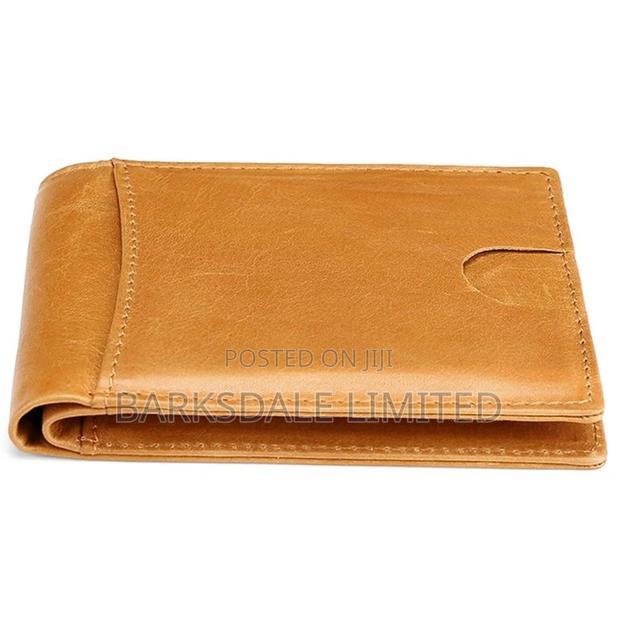Men 100% Genuine Cow Leather Wallet Card - thumbnail 2
