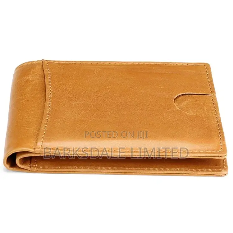 Men 100% Genuine Cow Leather Wallet Card