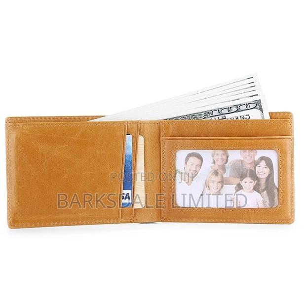 Men 100% Genuine Cow Leather Wallet Card - thumbnail 3