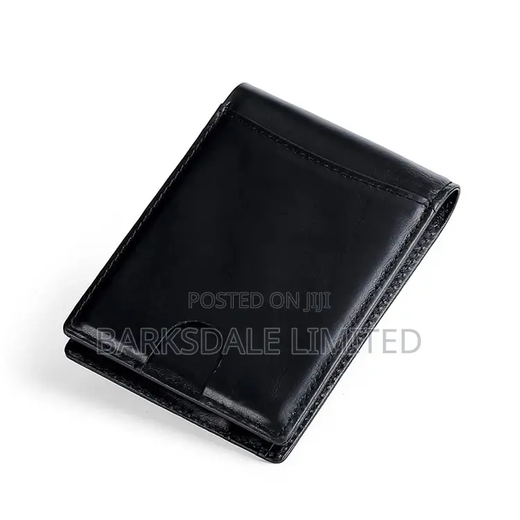 Men 100% Genuine Cow Leather Wallet Card