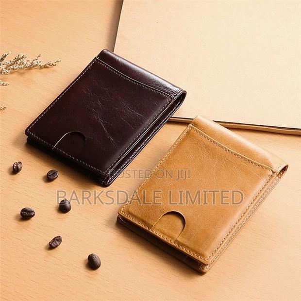Men 100% Genuine Cow Leather Wallet Card - thumbnail 8