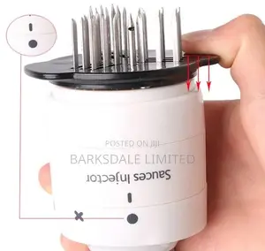 Syringe Steel Meat Tenderizer 30 Needles Flavor Marinade