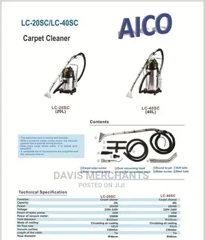 20 Litres Carpet Cleaning Machine
