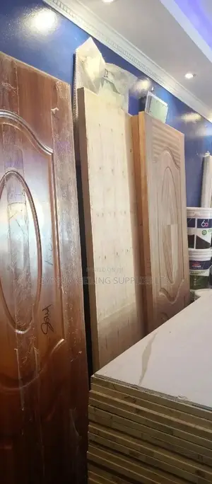 Semi Solid Door Mahogany for Bathroom