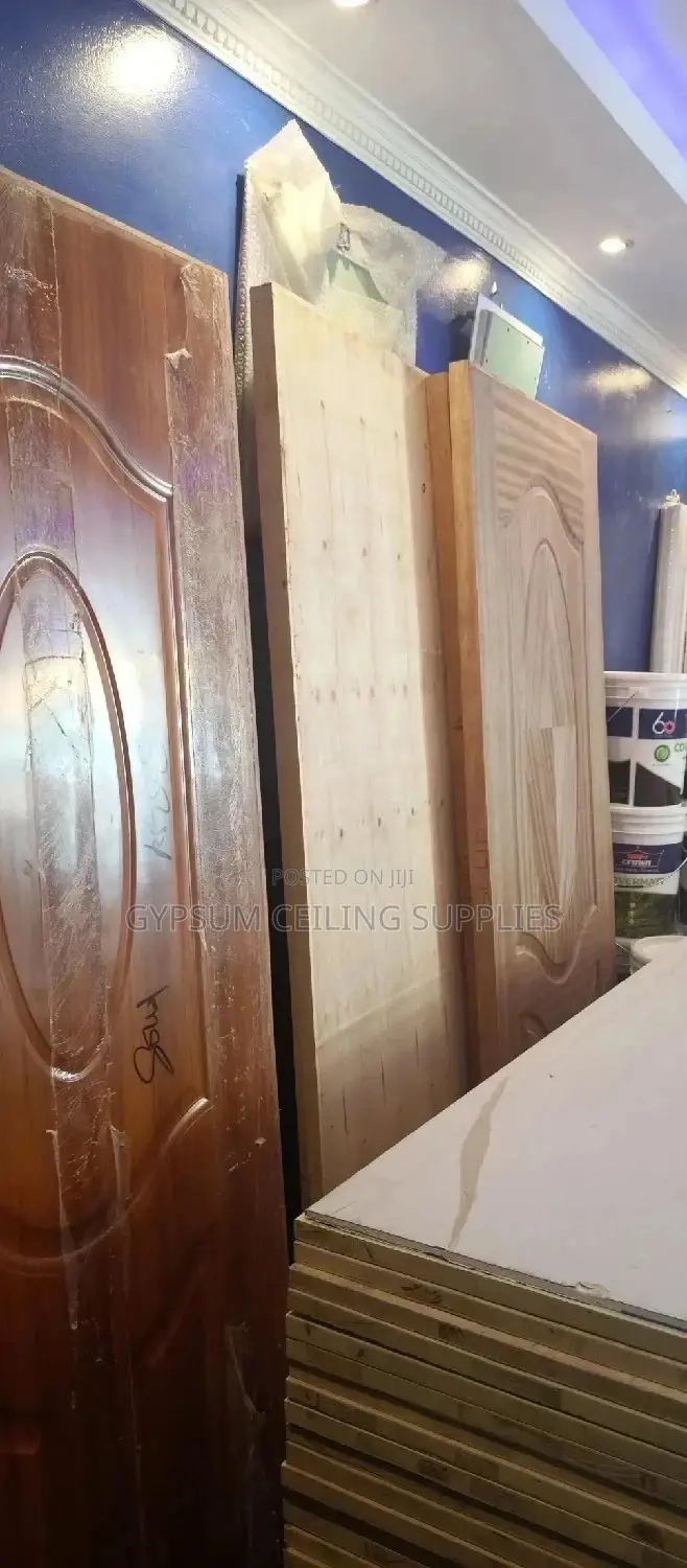 Semi Solid Door Mahogany for Bathroom