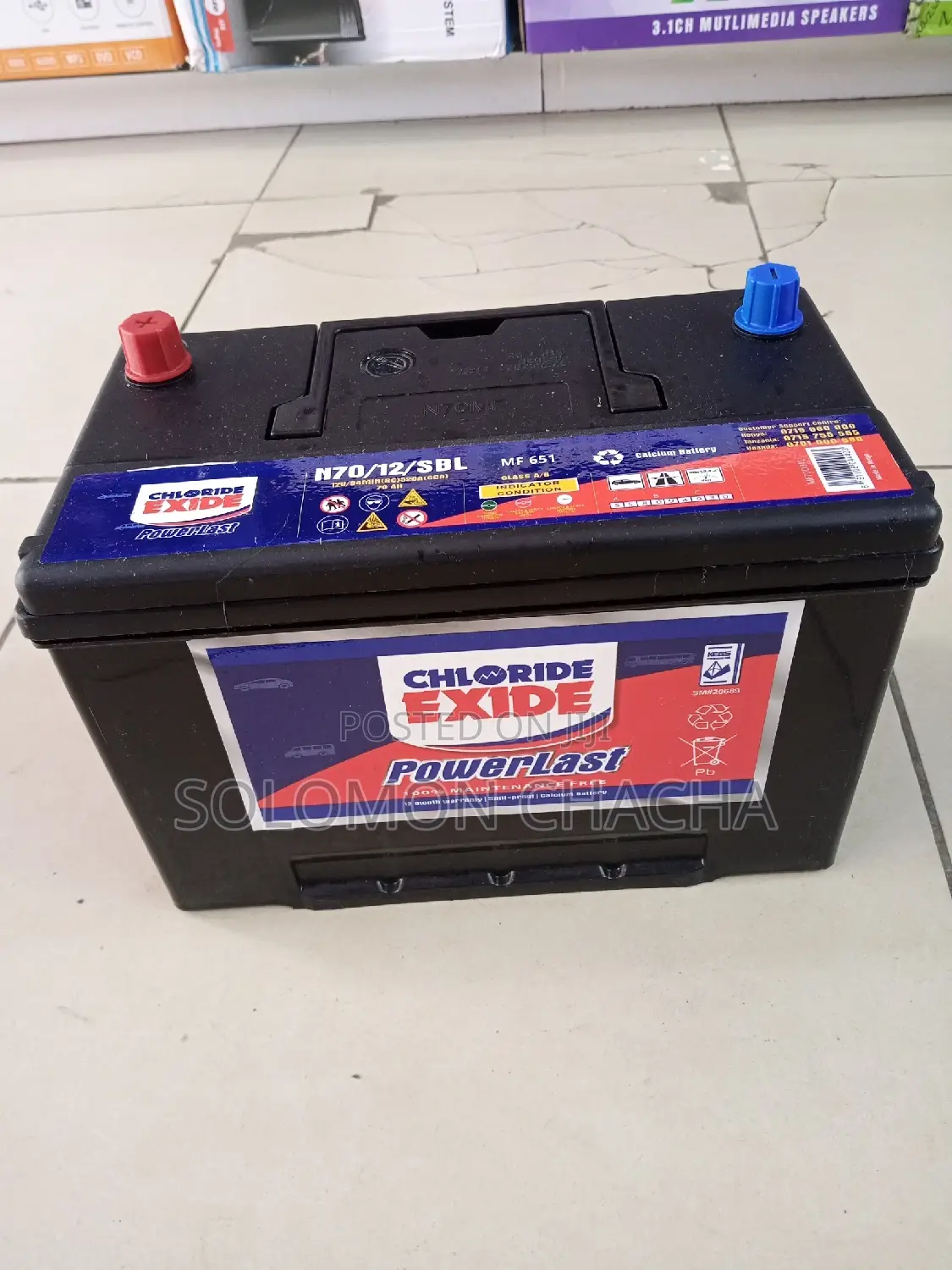 Chloride Exide N70/12v Dry Cell