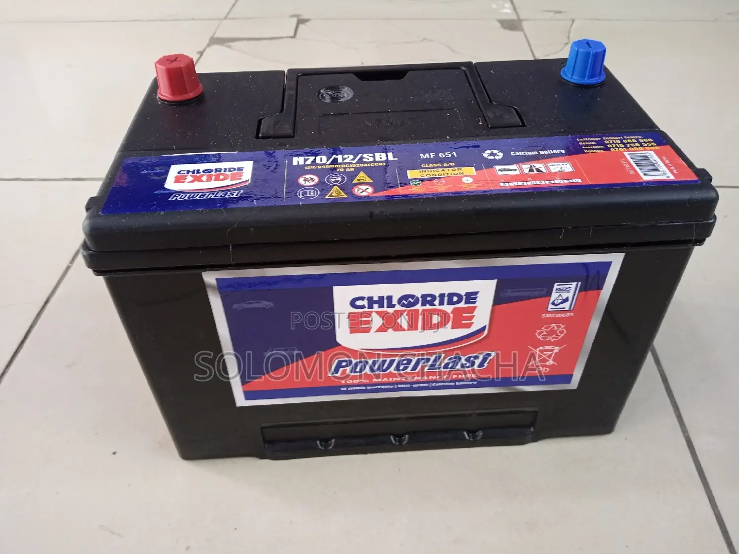 Chloride Exide N70/12v Dry Cell