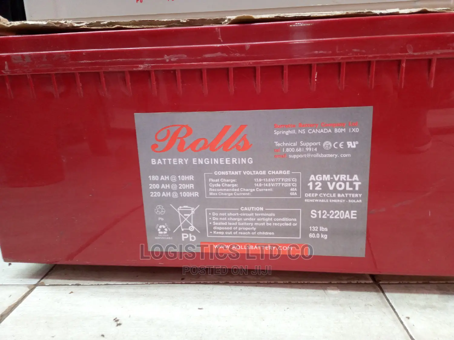 Rolls Deep Cycle Solar Battery 200ah 20hr 12v