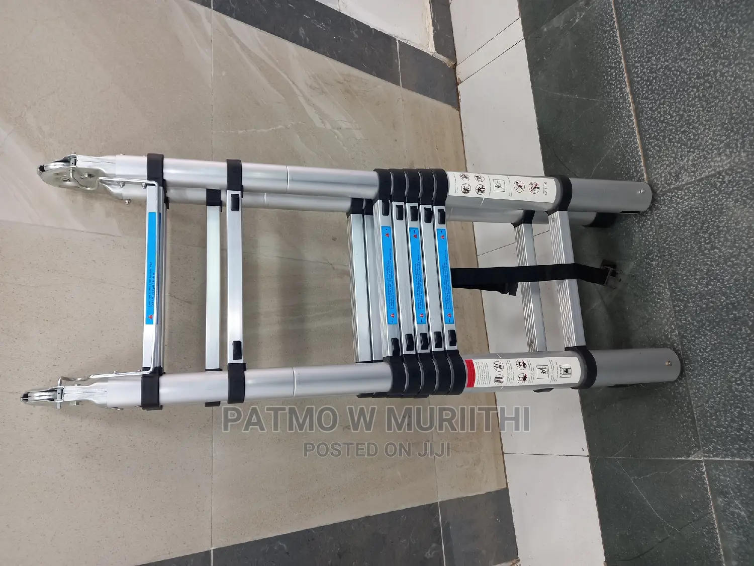 Aluminum Double Stand Ladder 3.8M
