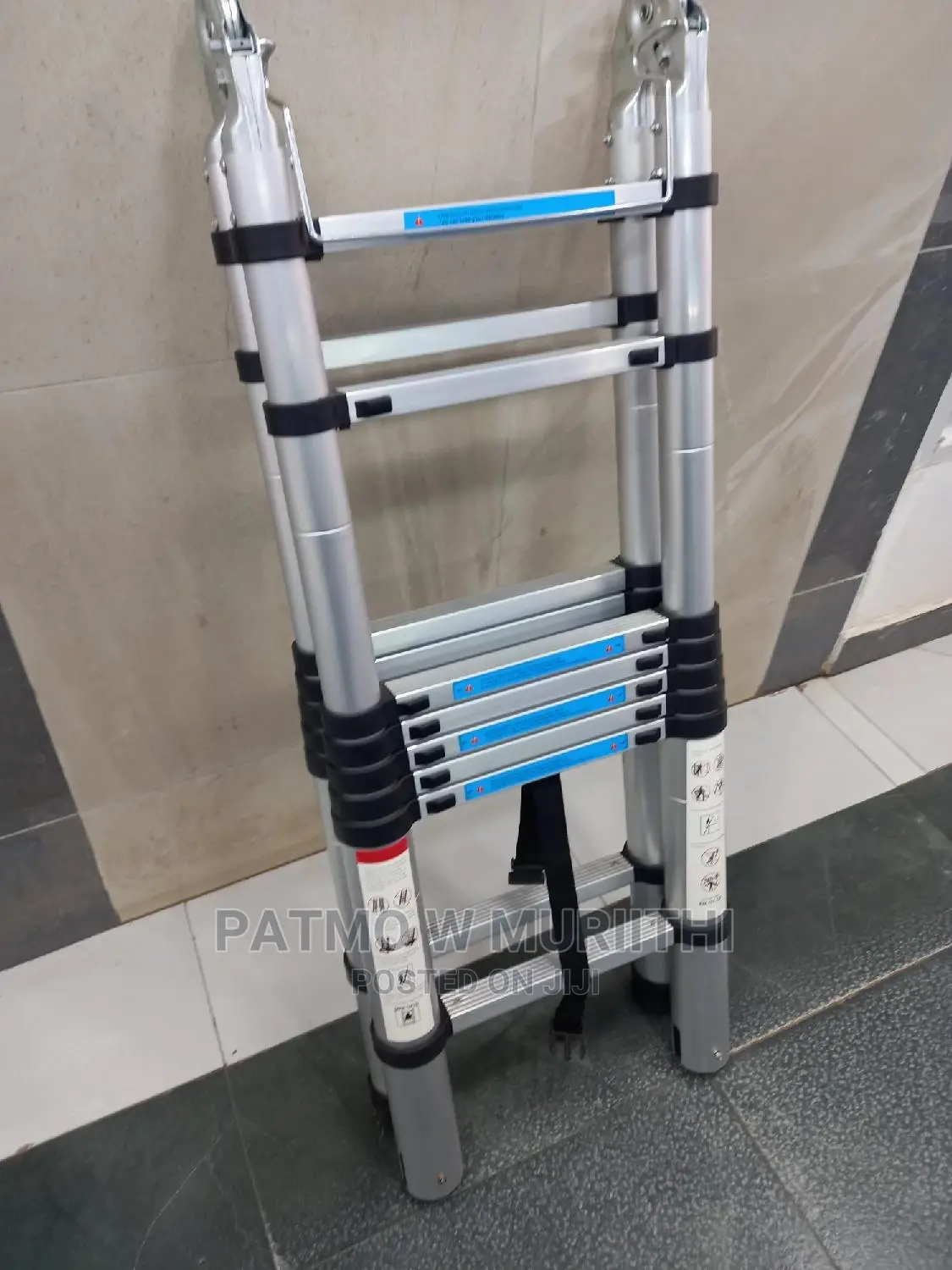 Aluminum Double Stand Ladder 3.8M