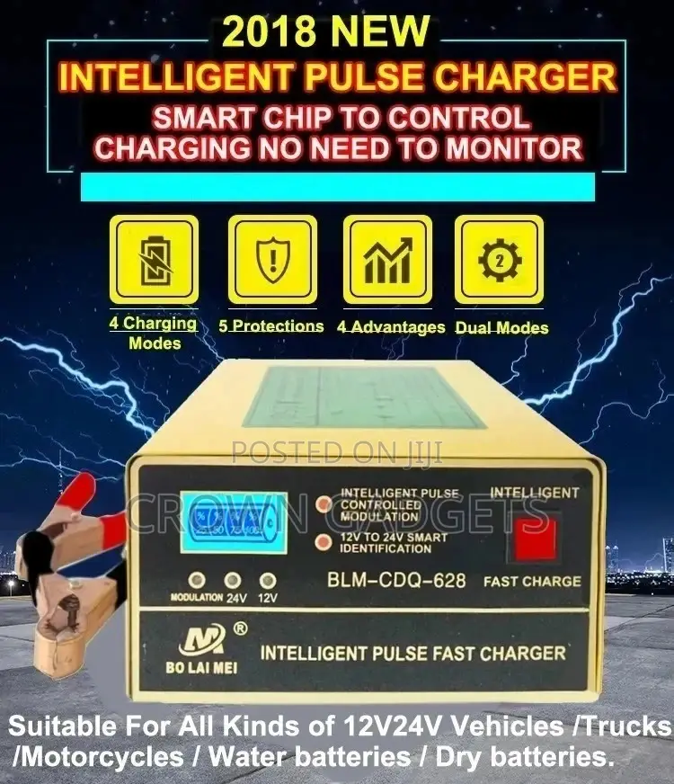 Universal Car Motorcycle Battery Charger Automatic Trendy G