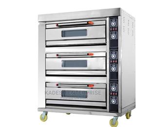Commercial Electric Oven Three Deck Six Trays - main view