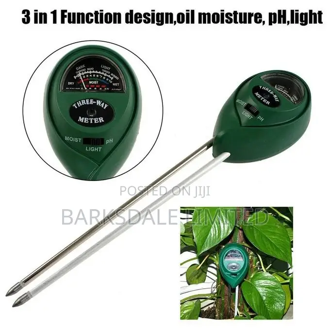 Soil Ph Moisture Meter Light Tester Detector 3 in 1