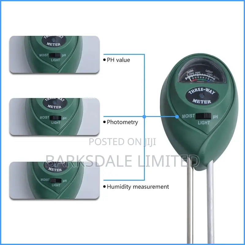 Soil Ph Moisture Meter Light Tester Detector 3 in 1